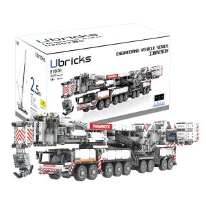 2026 Ubricks E1001 LTM11200 Liebherr RC Remote Control Crane Model Engineering Vehicle Building Blocks Bricks Kit DIY Toys Gift