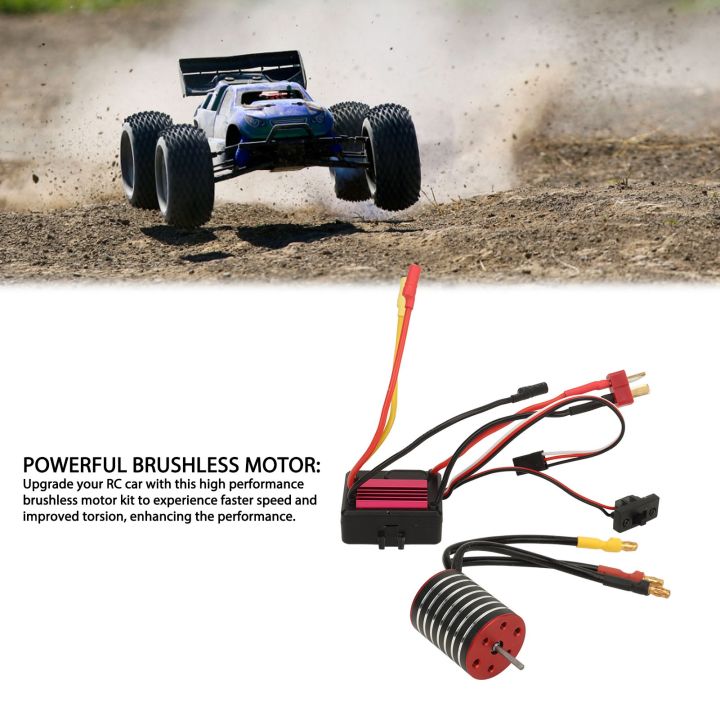 Moteur Brushless 2838 5800KV + ESC 35A Pour Voiture RC 1/14 1/16 - Set Alomejor