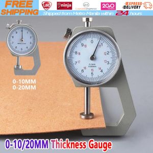【Local Warehouse】0-10mm/0-20MM Digital Thickness Gauge Meter Leather paper film Thickness Measuring Tool 0-20mm Thickness Gauge Leather tools Dial-Thickness-Gauge
