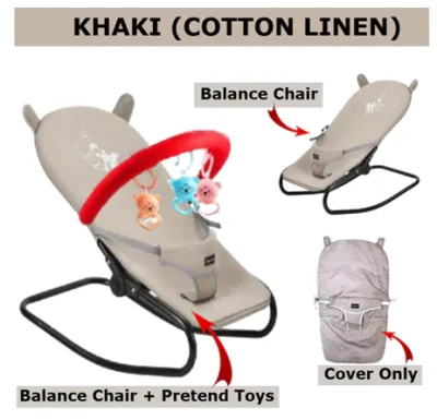 Hot Sale !!! FOLDABLE Baby Balance Chair adjustable baby Rocker Bouncer Chair Infant to Toddler Buai Lantai