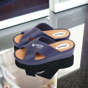 Dép nữ duwa Đế cao 5cm giúp cải thiện chiều cao thiết kế hai quai chéo ôm gọn chân chất liệu mềm dẻo êm chân