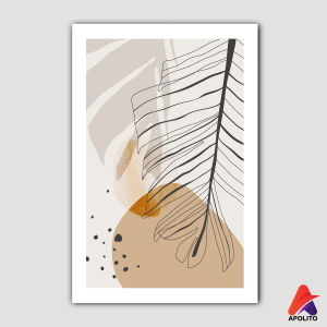 HIASAN DINDING ABSTRAK DAUN AESTETIK (20X30 CM ) WALL DECOR HIASAN DINDING KAMAR PAJANGAN AESTETIK