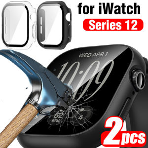 Applicable to S12 46mm 42mm Case with Screen Protector for Apple Watch Series 12 iWatch S12 42mm/46mm Protective Cover with Tempered Glass h260926