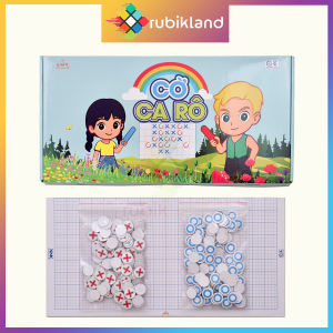 [LHT] Cờ Ca Rô Gấp Gọn Size Đại Cờ Caro Liên Hiệp Thành Đồ Chơi Trí Tuệ Tic Tac Toe Trẻ Em Boardgame