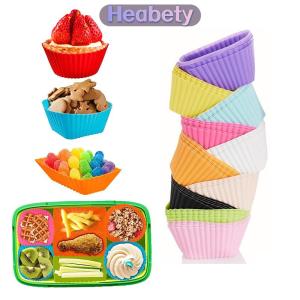 Heabety  4 Pcs Silicone Lunch Box Dividers Bento Bundle Lunch Box Dividers For Kids Lunch Accessories