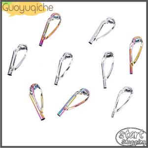 【Guoyuqiche】 1pc Sliver Rainbow Top Tip Guide Ring Free of Tangle for Spinning Fishing Rod Fishing Accessories