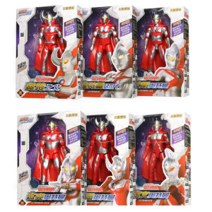 New Version Multi-joint Movable Ultraman Taro Jack UltraSeven Ace Doll Five Brothers Model with Cape Childrens Toy