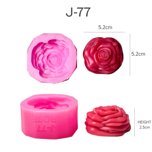 แม่พิมพ์ขนม กุหลาบ 3มิติ กุหลาบวาเลนไทน์ สวยทุกแบบ ทำวุ้น ทำขนมได้ J-77