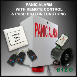 Panic Alarm with Remote Control and Push Button Functions