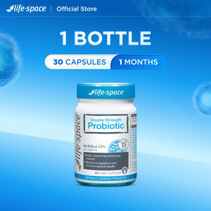 【Gut Rescue】Life-Space Double Strength Probiotic 64B CFU 15 Strains 30 Caps | Bloating Bowel Support Bowel Movements