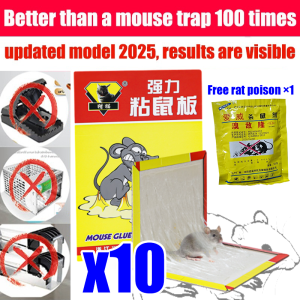 100% success rate of catching mice🐀 Rat glue trap strong Sticky mouse to the point of no escape Mouse trap glue Rat trap 10 PC Masa penggunaan yang lama Racun tikus diberikan secara percuma Gam tikus paling kuat 捕鼠神器 老鼠胶 老鼠贴纸