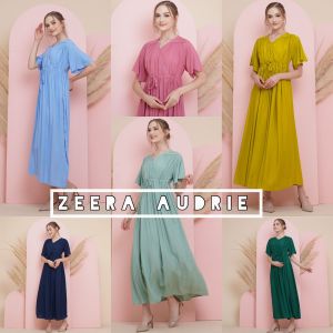 READY STOCK - ZEERA AUDRIE - DRESS KATUN - DRESS KEKINIAN - DRESS LENGAN PENDEK - DRESS KEKINIAN - DRESS BUSUI