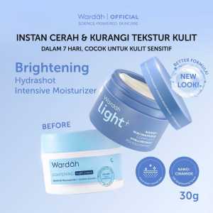 Light+ by Wardah Hydrashot Intensive Moisturizer 20gr | 30gr | Lightening Night Cream Advanced Niacinamide