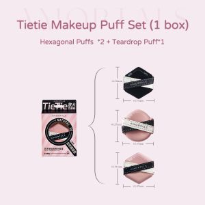 AMORTALS Tietie Air Cushion Makeup Puff Set 尔木萄贴贴粉扑 双面气垫粉扑干湿两用双绷带不易吃粉底液美妆蛋遮瑕服帖定妆粉扑