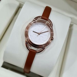 [Promo] Jam Tangan Wanita Tory Burch TBW 7224 / TBW7224 Miller Leather Strap Garansi 2 Tahun [✔COD]