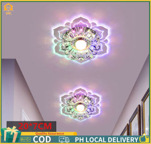 Chandelier Ceiling Sara Led Light Room Modern Crystal LED Ceiling Light Aisle Light Flower Shape Crystal Corridor Ceiling Light Home Decor Balcony Light Entrance Light Corridor Light