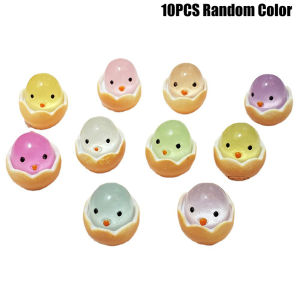 10ชิ้นใหม่เปลือกไก่เรืองแสงขนาดเล็กภูมิทัศน์รถยนต์ของตกแต่งทำสวนกระถางเรืองแสงขนาดเล็กสุ่มสี Aksesoris Resin