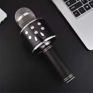 Hot Giảm Mic Hát karaoke kết nối Bluetooth không dây WS-858L micro không dây micro karaoke bluetooth micro live stream micro không dây bluetooth Đèn Led theo nhạc