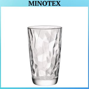 Bormioli Rocco 1pc 470ml Diamond Highball Tumbler Glass - Made in Italy