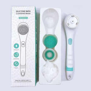 Hengfa Lina 4 in 1 Waterproof Electric Bath Brush Multifunctional Body BrushCleansing Brush Back Massage Scrubbe Shower Brush