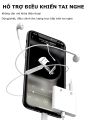Dây cáp chuyển đổi tai nghe cổng giắc 3.5mm sang chân cắm lightning iphone kèm cổng sạc an toàn - Gutek A3. 