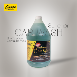 Guapo Superior Car Shampoo with Carnauba Wax / Car Wash Shampoo with Wax / Shampoo with Wax 1 Gallon