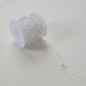 YERZ 5/10 Meter Christmas Tree Bead String Artificial DIY Christmas Tree Hanging Ornaments Multifunctional Imitation Pearl Christmas Beads Chain Wedding