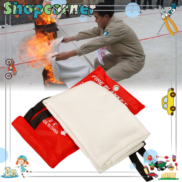 Selimut Pemadam Api Fiberglass Fire Blanket Original Pelindung Api Fire Shelter Safety Protector