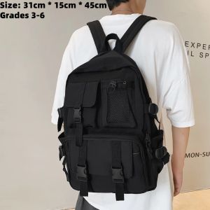 Large-capacity High School Student Backpack Ins Japanese Schoolbag Female Korean Girl Backpack Men