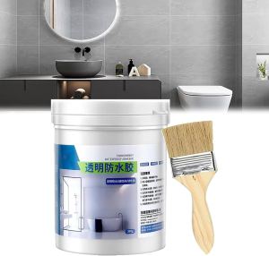 Transparent Waterproof Glue Bathroom Transparent Waterproof Coating Agent New Lem Transparant/Hitam Waterproof Cat Anti Bocor FREE KUAS