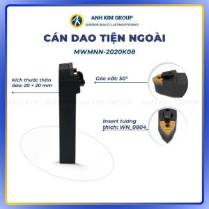 Cán dao tiện ngoài MWMNN turning holder - CNC ÁNH KIM