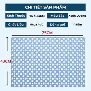 75x43cm Thảm Chống Trượt Nhà Tắm/Lót Nhà Tắm/Chống Trơn/Thảm Lót Chống Trượt Nhà Tắm