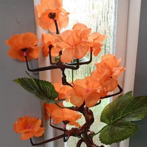 bunga palsu batang kayu tinggi 36 cm/COD