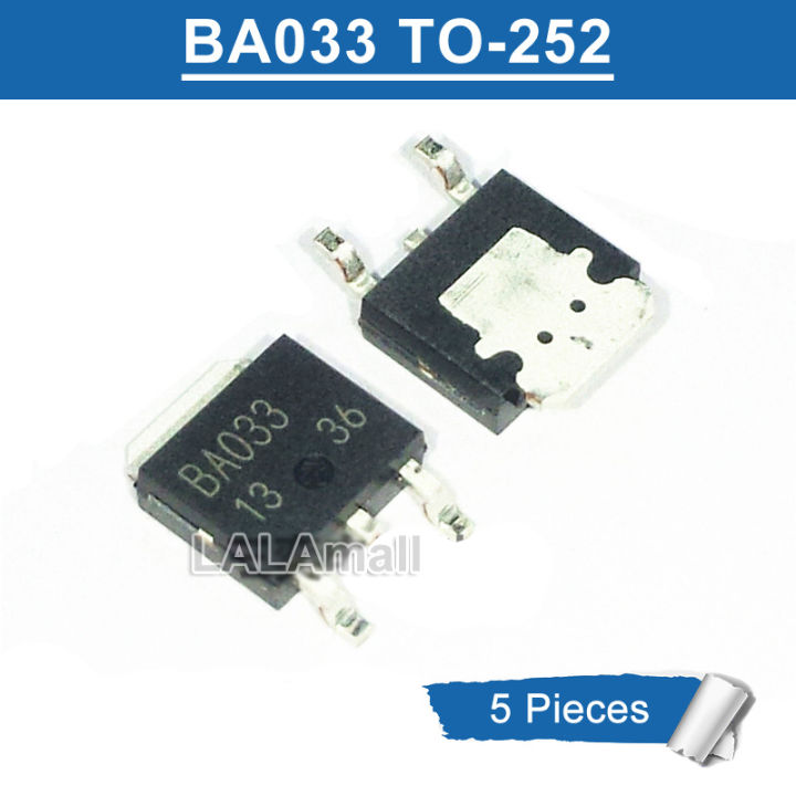 Bas031c3a 5ชิ้น BA033ไป-252 BA033FP-E2 BA033FP TO252 1A SMD/3.3V ตัวควบคุมแรงดัน ...