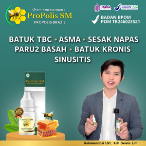 Propolis SM 100% Asli - Membantu Atasi Batuk Menahun TBC Asma Bronkitis Sesak Nafas Pneumonia Sinusitis Sakit Liver