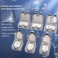 LSG IP66 waterproof dustproof weatherproof 86/146 type socket box, Utility box, Without socket switch, external installation locking, indoor and outdoor waterproof box. 