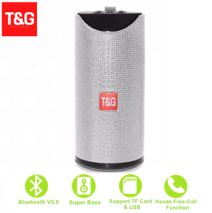 T&G Tg113 Splash Proof Stereo Wireless Bass HiFi Stereo Column Speaker Outdoor Loudspeaker Music Bluetooth Speaker