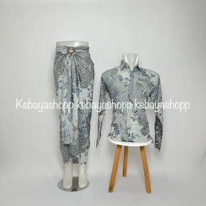 Baju couple rok lilit dan kemeja lengan panjang terbaru / couple pasangan batik