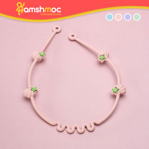 HamshMoc Baby Silicone Anti-Lost Anti-Drop Chain Strap Adjustable Pacifier Bottle Accessories Safety Food Grade Molar Stick Gum Toy