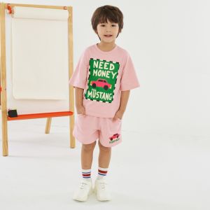Kiddynia Dopamini T-shirt Set ชุดเซ็ตผ้ายืดสุดน่ารัก สกรีนลายแแห่งความสุขของเด็กๆ!