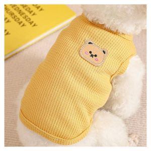Swing Bear Pet Dogs Cat Clothes for Female and Male Puppy Shitzu Clothing Terno Cats Vest Breathable Thin Section