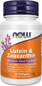 Viên uống Now Lutein & Zeaxanthin – Hỗ trợ thị lực bảo vệ mắt & chống ánh sáng xanh