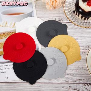 JCSYFAC 1pcs phổ Silicone Glass cup Bìa niêm phong nắp bảo vệ nhiệt độ bảo quản cho cà phê Sữa cup với lồi xử lý