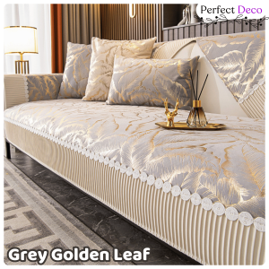 【Perfect Deco】Nordic Style Sofa Cushion Cover | Scratch-Resistant Non-Slip Thickened Velvet/Chenille | 2/3/4 Seater & L-Shape Sofa Protector