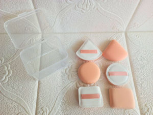 MSB Spons Set Isi 6pcs Puff Marshmellow Free Box Plastik Untuk Make up Penggunaan Basah/Kering