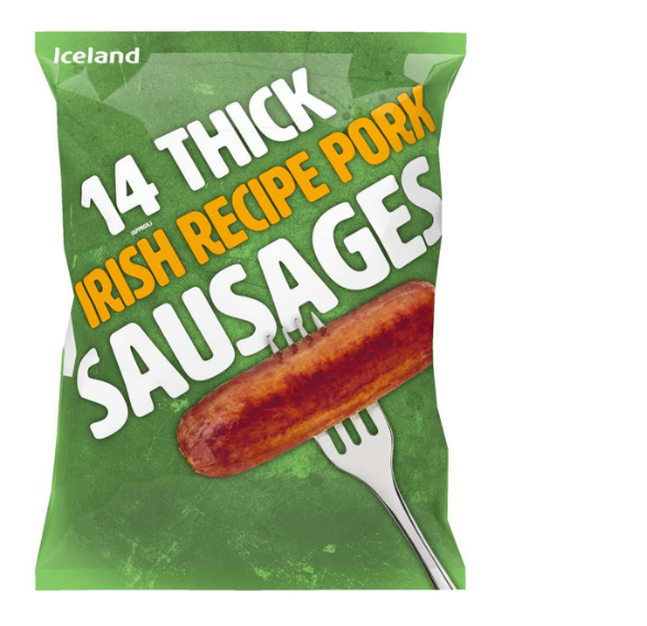 Inter Product 🔶 Sausages Thick Irish Pork Iceland 🔶 700g Th 7681