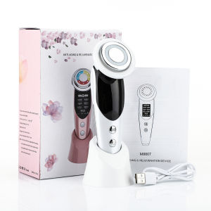 Hengfa Lina 7 in 1 Face Lift Devices EMS RF Microcurrent Skin Rejuvenation Facial Massager Light Therapy Anti Aging Wrinkle Beauty Apparatus