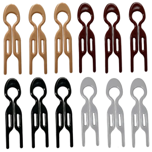 12PCS Elegant U Shape Twist Hair Pin Strong Hold Invisible Bun Pins Hairpin For Women Long Hair Styling Accessories