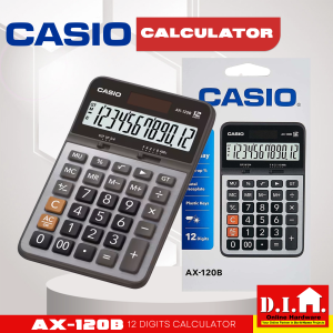 Do It Home Casio AX-120B 12 Digits Calculator Compact Desk Type