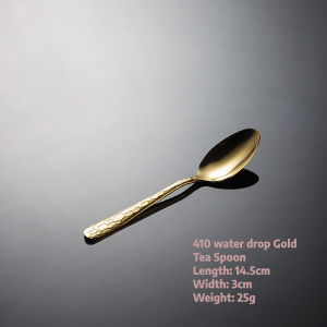 Stainless Steel Knife Fork and Spoon Water Drop Diamond Pattern Tableware 410 Stainless Steel Knife and Fork Cutlery